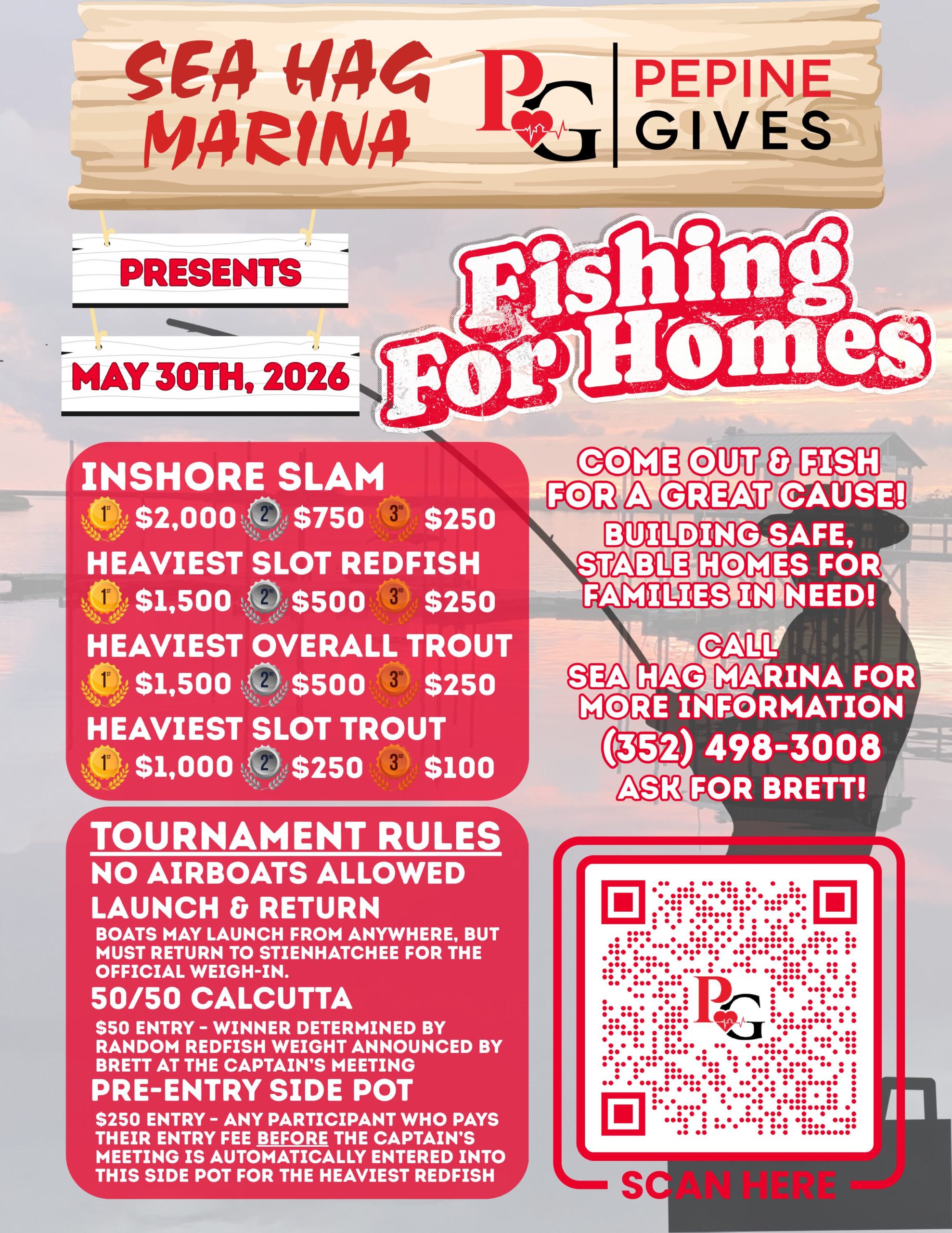 Fishing for Homes tournament flyer