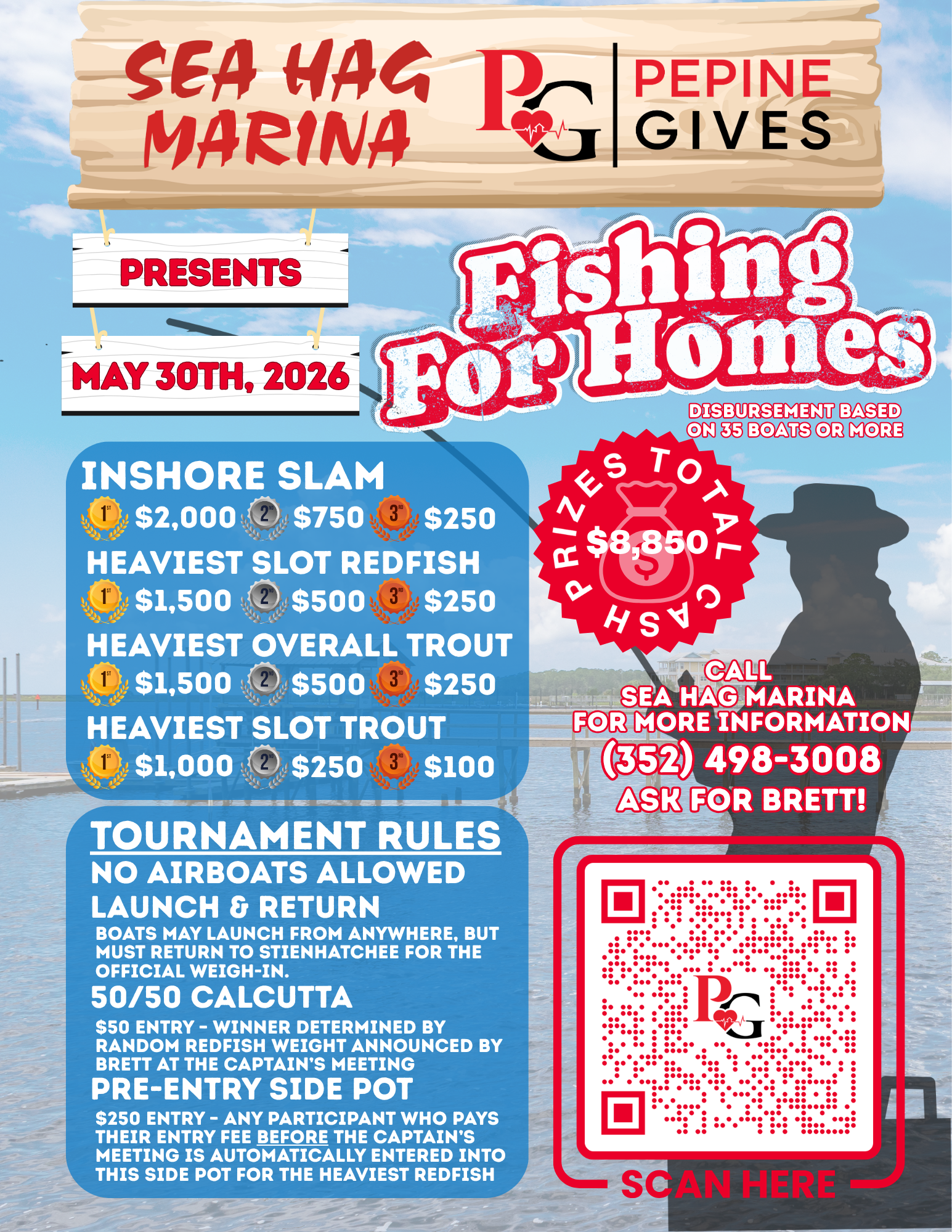 Fishing For Homes Tournament flyer